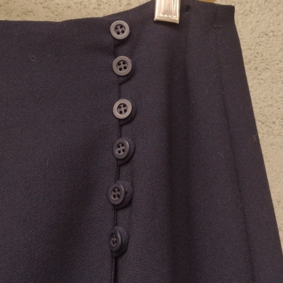 Flawed Jones New York Black Wool Maxi Skirt 12 - Picture 3 of 10